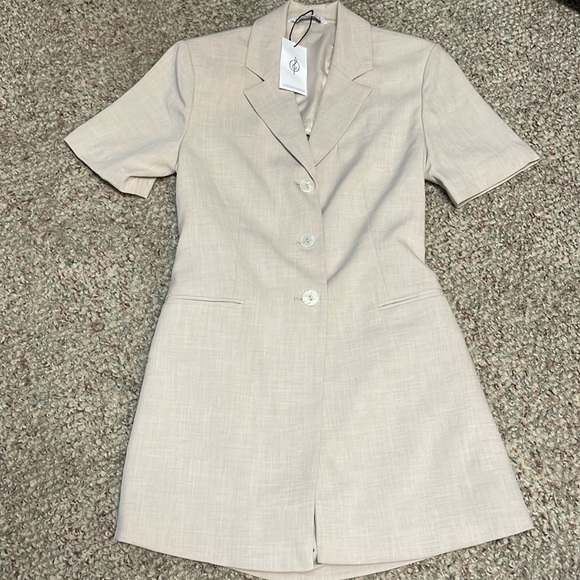 stradivarius Pants - Stradivarius blazer skirt with open back cut out